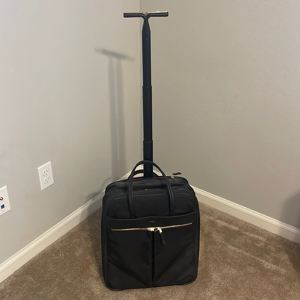 Knomo Black Rolling Womens Briefcase